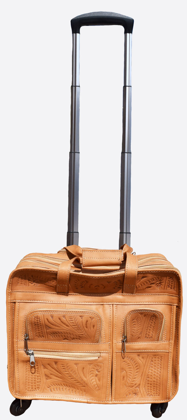 Western Leather Carry On